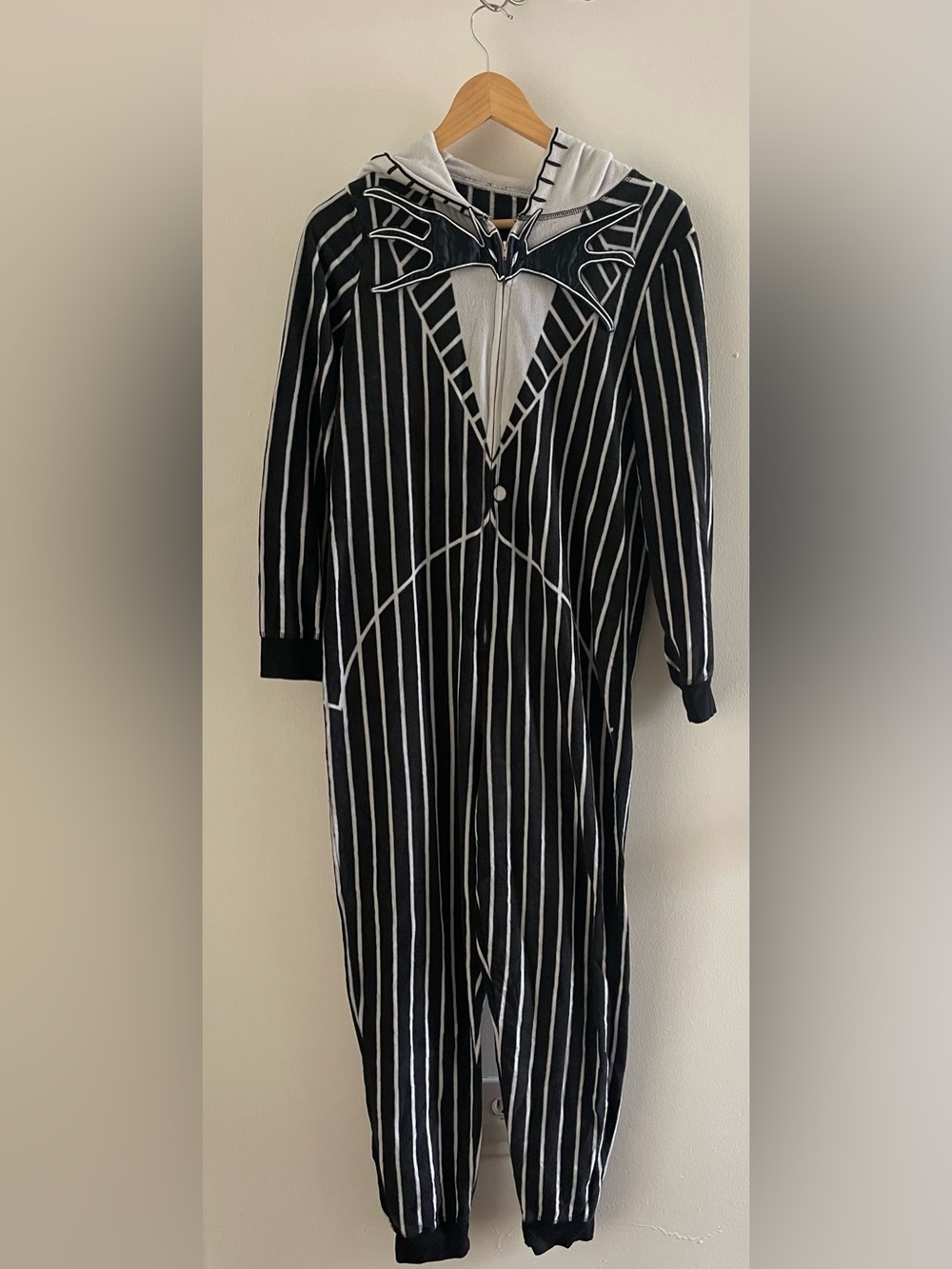 Disney Jack Skellington Onesie Cosplay Halloween Pajamas Medium